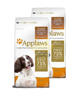 Applaws Dog Adult Small &amp; Medium kanaga 2x7,5kg