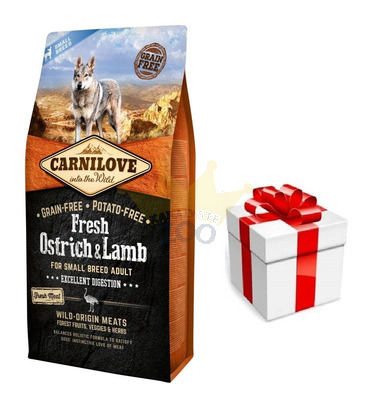 Carnilove Fresh Ostrich Lamb Adult 6 kg + üllatus koerale
