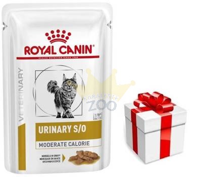 ROYAL CANIN Cat Urinary Moderate Calorie 12x85g + STAIGMENA KATEI