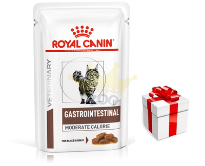 ROYAL CANIN Gastro Intestinal Mõõdukas kaloraaž GIM 35 12x85g kotike (kaste) + STAGMENA KATEI