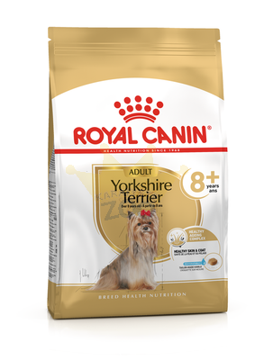 ROYAL CANIN Yorkshire Terrier Adult 8+ 3kg-kuivtoit täiskasvanud Yorkshire Terrier koertele, üle 8 aasta vanustele