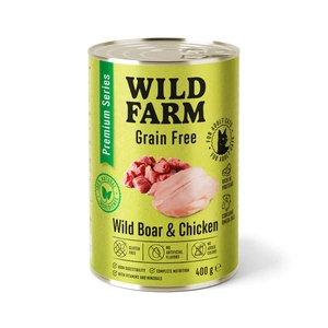 WILD FARM Premium Grain Free Wild Boar and Chicken 400g - teraviljavaba kassitoit