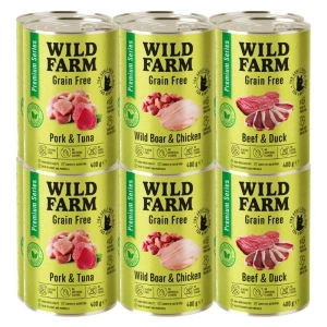 WILD FARM Premium Grain Free Wild Boar and Chicken 400g - teraviljavaba kassitoit
