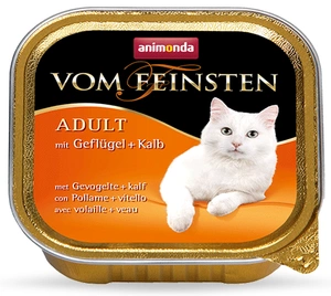 ANIMONDA Vom Feinsten Adult Cat maitse: kodulinnu- ja vasikalihaga 100g