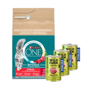 Purina One Cat Sterilcat Beef Cat Food 3kg