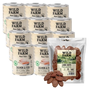 WILD FARM Pate Salmon&Fish 800g gluteenivaba koeratoit