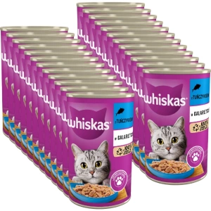 WHISKAS Adult purk 400g - märgtoit kassidele tuunikalaga želees
