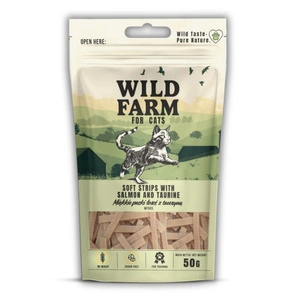WILD FARM pehmed lõhe ribad tauriiniga 50g kasside maiuspala