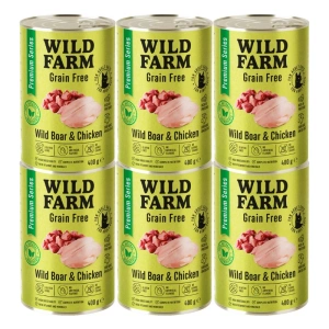 WILD FARM Premium Grain Free Wild Boar and Chicken 400g - teraviljavaba kassitoit