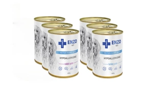 ENZO VET hüpoallergeenne koeratoit kalkuni ja küülikuga 6x400g