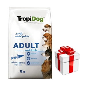 TROPIDOG Premium Adult keskmistele ja suurtele tõugudele lõhe ja riis 8kg