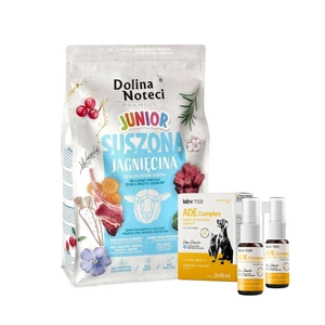 DOLINA NOTECI Premium Junior Lambaliha - kuivatatud koeratoit 4kg