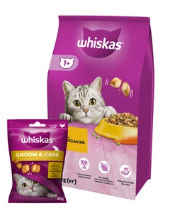WHISKAS Adult 14kg - kuivtoit kassidele kana ja köögiviljadega