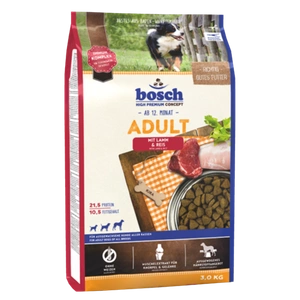 Bosch Adult Lamb & Rice, lambaliha ja riis (uus retsept) 3kg