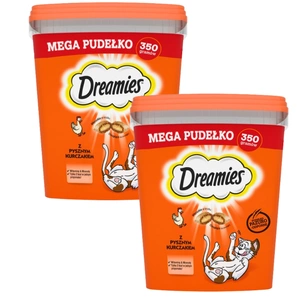 DREAMIES Mega Box 350 g - lisatoit täiskasvanud kassidele, maitsva kanaga
