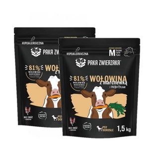 Paka Zwierzaka - Kuivtoit SH Veiseliha porgandiga "M" 1.5kg