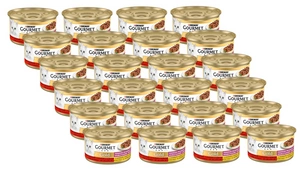 Purina Gourmet Gold veise- ja kanaliha kastmes 24x85g