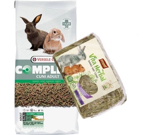 VERSELE-LAGA Cuni Adult Complete 8 kg toit küülikutele + VITAPOL Näriliste hein 250g