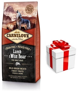 Carnilove Lambaliha ja metssiga täiskasvanutele 12kg + üllatus koerale