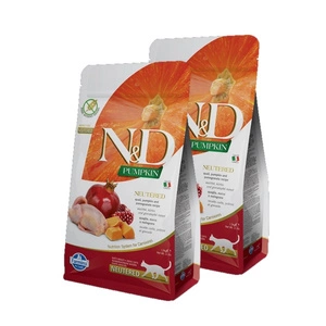 Farmina N&D Kõrvitsaga kassikari KURAT, KURATIIN JA POMEGRANAAT NEUTERED RECIPE 1.5kg