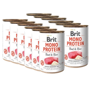 BRIT MONO PROTEIN BEEF & BROWN RICE 400g