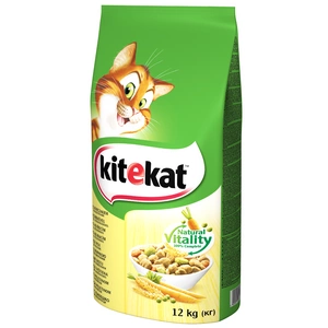 KITEKAT 12kg - kuivtoit kassidele kana ja köögiviljadega