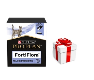 PURINA PVD FortiFlora Cat 30 kotikest + Cat Surprise