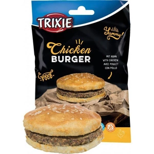 TRIXIE Chicken Burger, koerte maiuspala, 9 cm, 140 g, kana ja naturaalne nahk