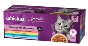 WHISKAS Adult Sachs Aromatic Mix 40 x 85 g - märja kassitoit täiskasvanutele
