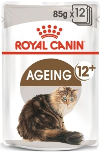 ROYAL CANIN Ageing +12 12x85g märgtoit kastmes küpsetele kassidele