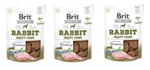 BRIT Jerky Snack Küülik liha müntidega mustikaga 80g