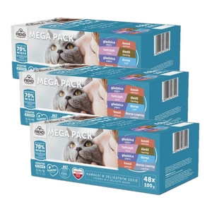 Frendi kotikesed kassidele kalamaitsed kastmes 48x100g