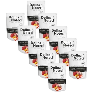 DOLINA NOTECI Veiseliharoog paprika ja nuudlitega 100g - märgtoit koertele