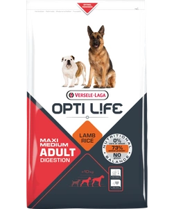 VERSELE-LAGA Opti Life Adult Digestion Medium&amp;Maxi 12.5kg