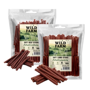WILD FARM lambaliha pulgad 500g koeraleibade maiuspalad