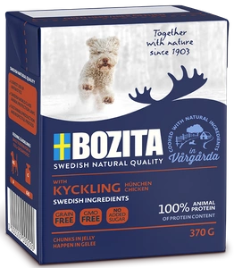Bozita Dog Naturals Junior: õrn kana tarretises 370g