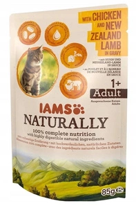 IAMS - Naturally with Chicken and New Zealand Lamb in sauce 85g