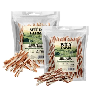 WILD FARM võileib lambaliha ja tursaga 500g koerte maiuspalad