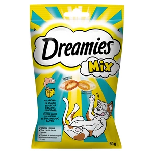 DREAMIES MIX 60 g - juustu ja lõhe maitsega maiuspala kassidele