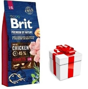 BRIT Premium By Nature Senior L+XL 15kg + üllatus oma koerale