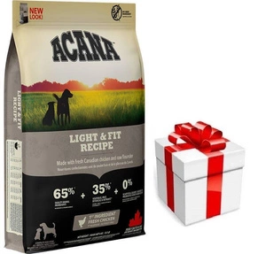 ACANA Light &amp; Fit Dog 6kg + STAIGMENA FOR DOGS (koertele)