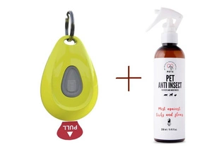 Inmoless Ultraheli kirpu- ja puugitõrjevahend lemmikloomadele Inmoless Pet - kollane + PETS ANTI INSECT