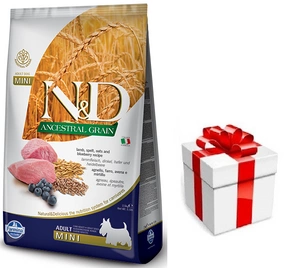Farmina N&amp;D Ancestral Grain canine LAMB &amp; BLUEBERRY ADULT MINI 7kg + STIGMENA FOR DOGS
