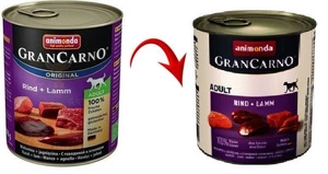 ANIMONDA Grancarno täiskasvanud koera maitse: veiseliha + lambaliha 800g