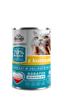 Frendi tükid delikaatses kastmes kanaga 400g kassidele