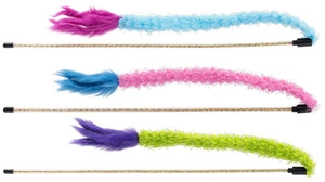 Kerbl - Mängukasside mänguasi, õngevarda, erinevad värvid, roheline/sinine/roosa, 48 cm