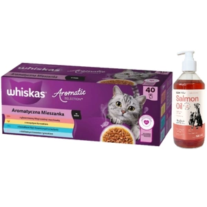 WHISKAS Adult Sachs Aromatic Mix 40 x 85 g - märja kassitoit täiskasvanutele