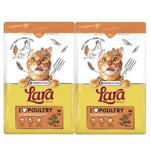 VERSELE-LAGA Lara Adult Turkey & Chicken 1.9kg - Täiskasvanud kassitoit kana ja kalkuniga