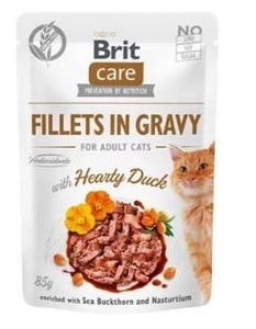 BRIT CARE Cat Pouches Fillet in Gravy with Hearty Duck 85g