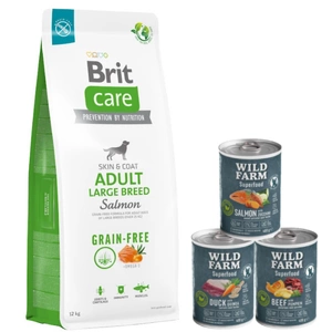 BRIT CARE Dog Grain-free Adult Large Breed Salmon 12kg